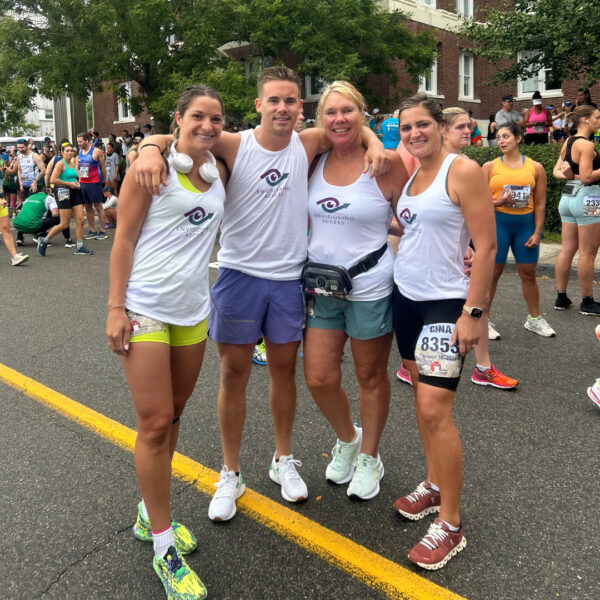 group of road race runners